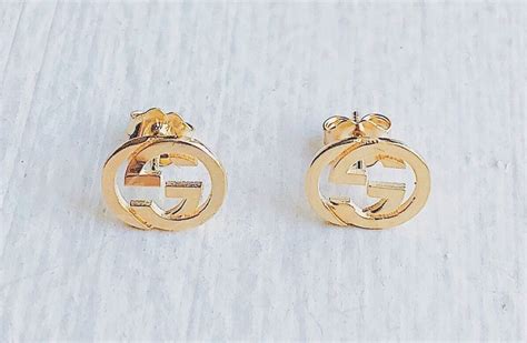 gucci 14k gold earrings|authentic Gucci earrings.